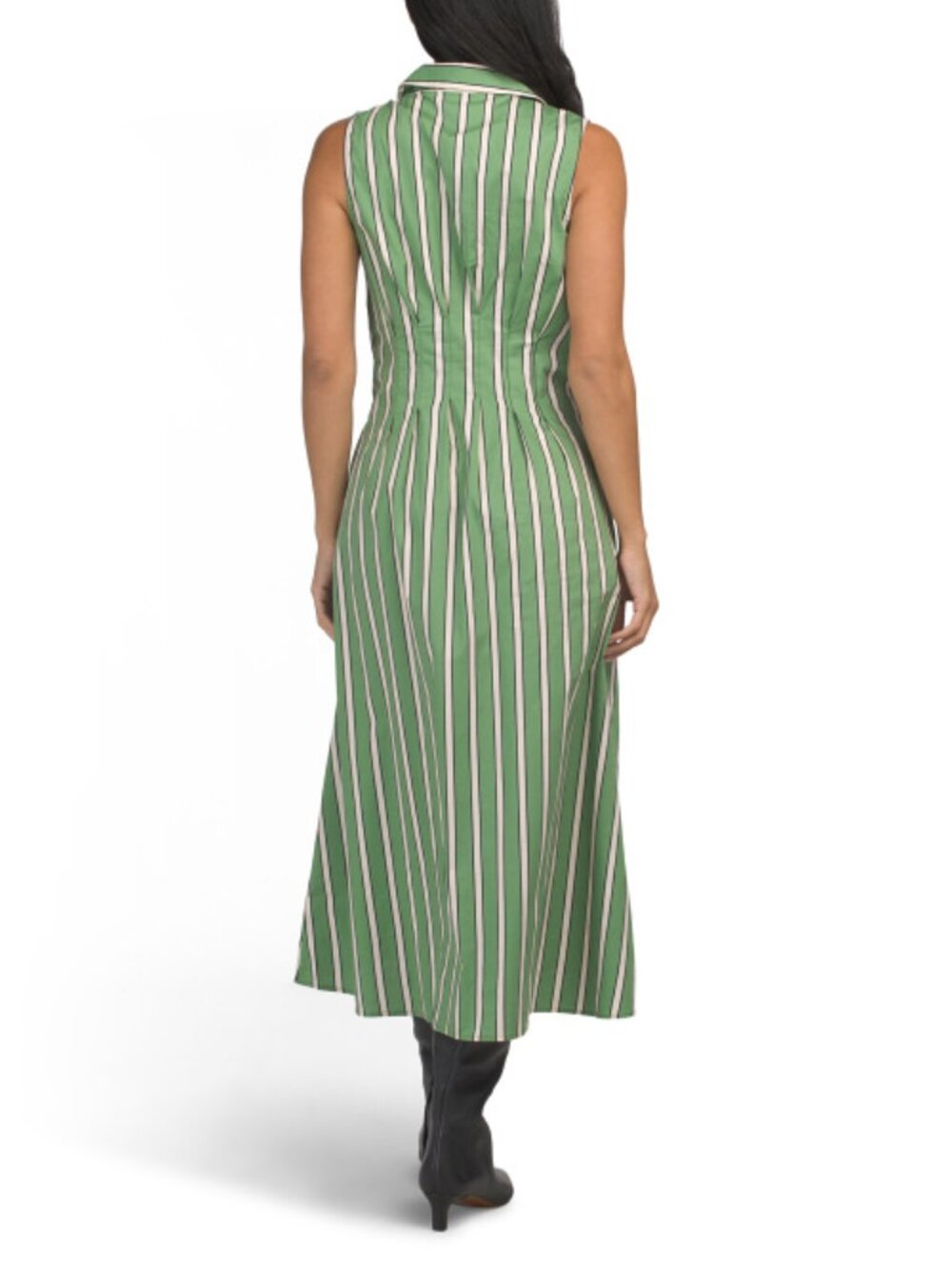 RACHEL ZOE Striped Pleated Waist Maxi Dress - Picture 2 of 2